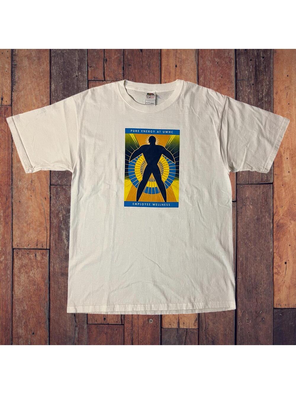 VTG 90s Pure Energy at UWHC WHT Casual Graphic Tee